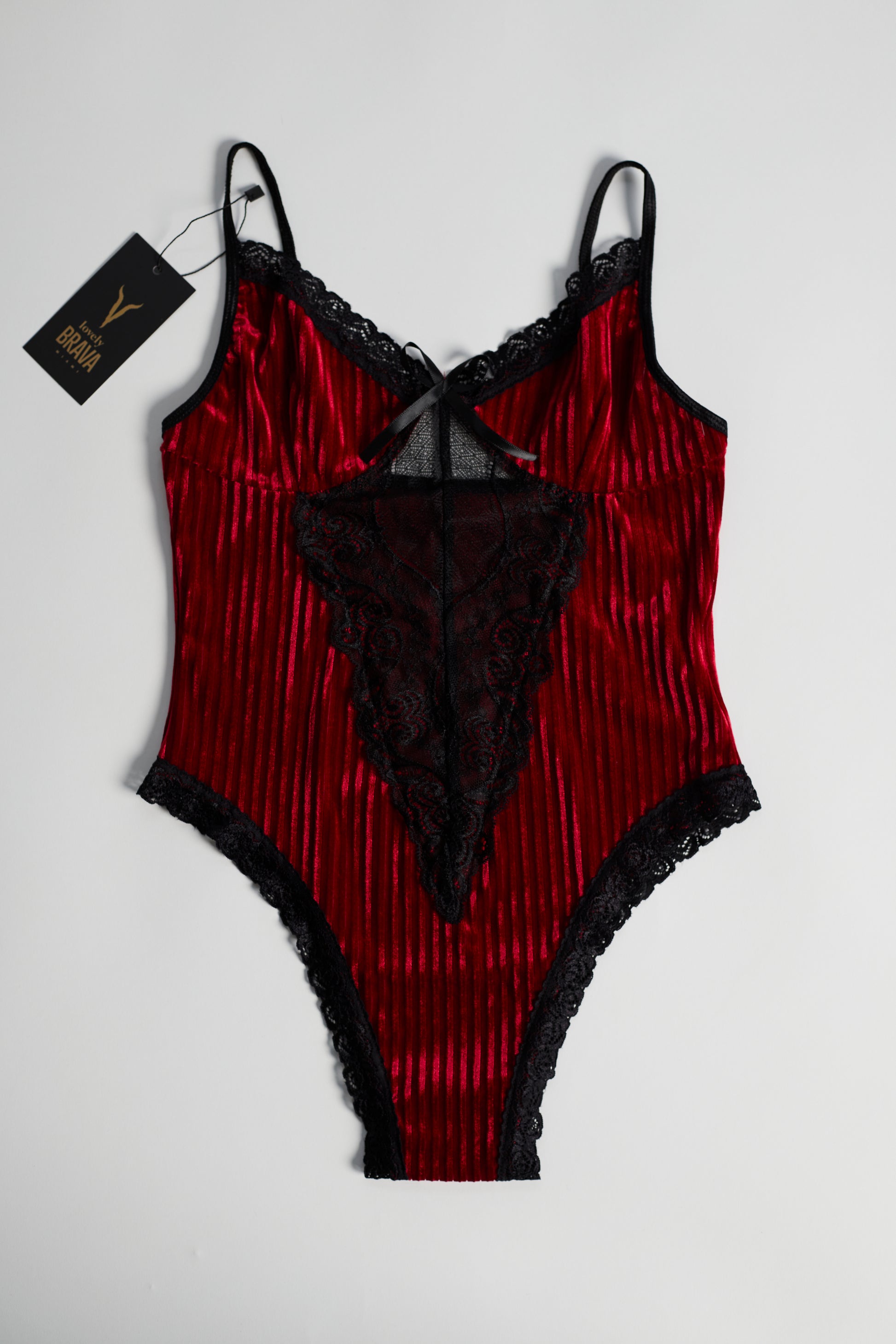 Indulgence Stretch Lace Bodysuit Red- ST010704 – Bravo Bra Boutique
